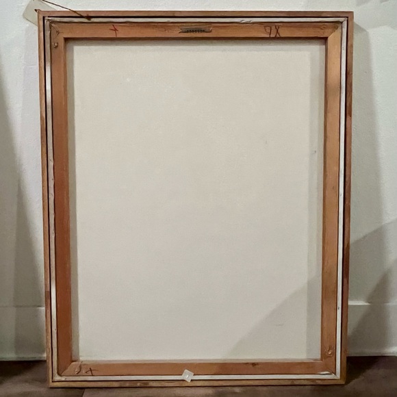 Americana Folk Art Oil Painting by Huntington - Picture 8 of 8